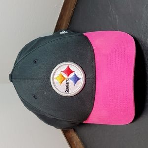 Steelers cap pink ribbon Lg/XL